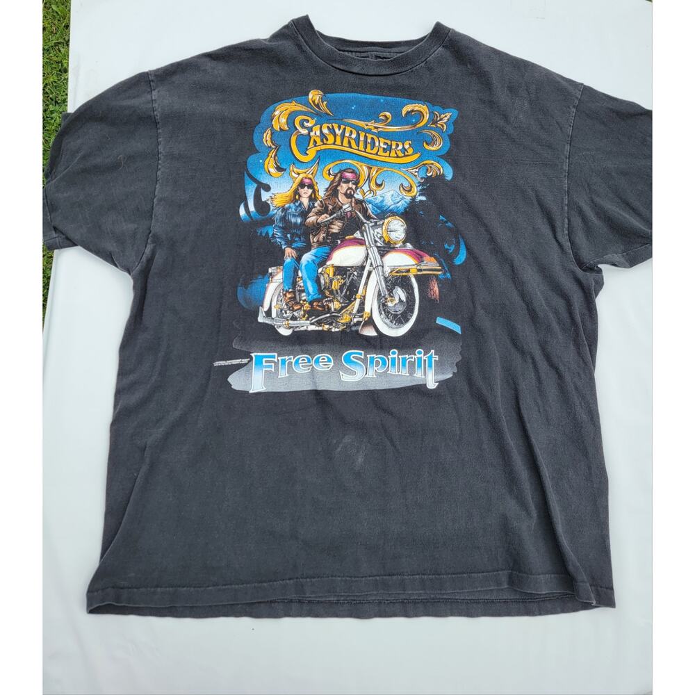 Vintage 1994 Easyriders Free Spirit T-Shirt Fresno, CA Size XXL